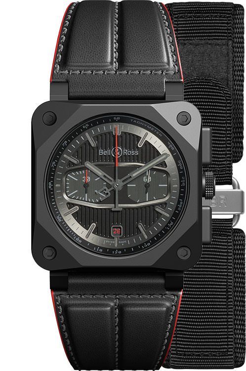 Bell Ross BR 03 Chrono 42 mm Watch in Black Dial