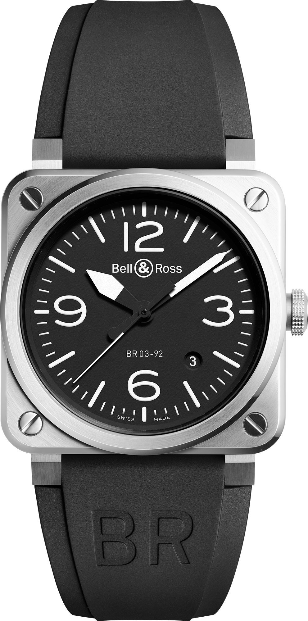 Bell & Ross Instruments BR 03 Auto Black Dial 42 mm Automatic Watch For Men - 1