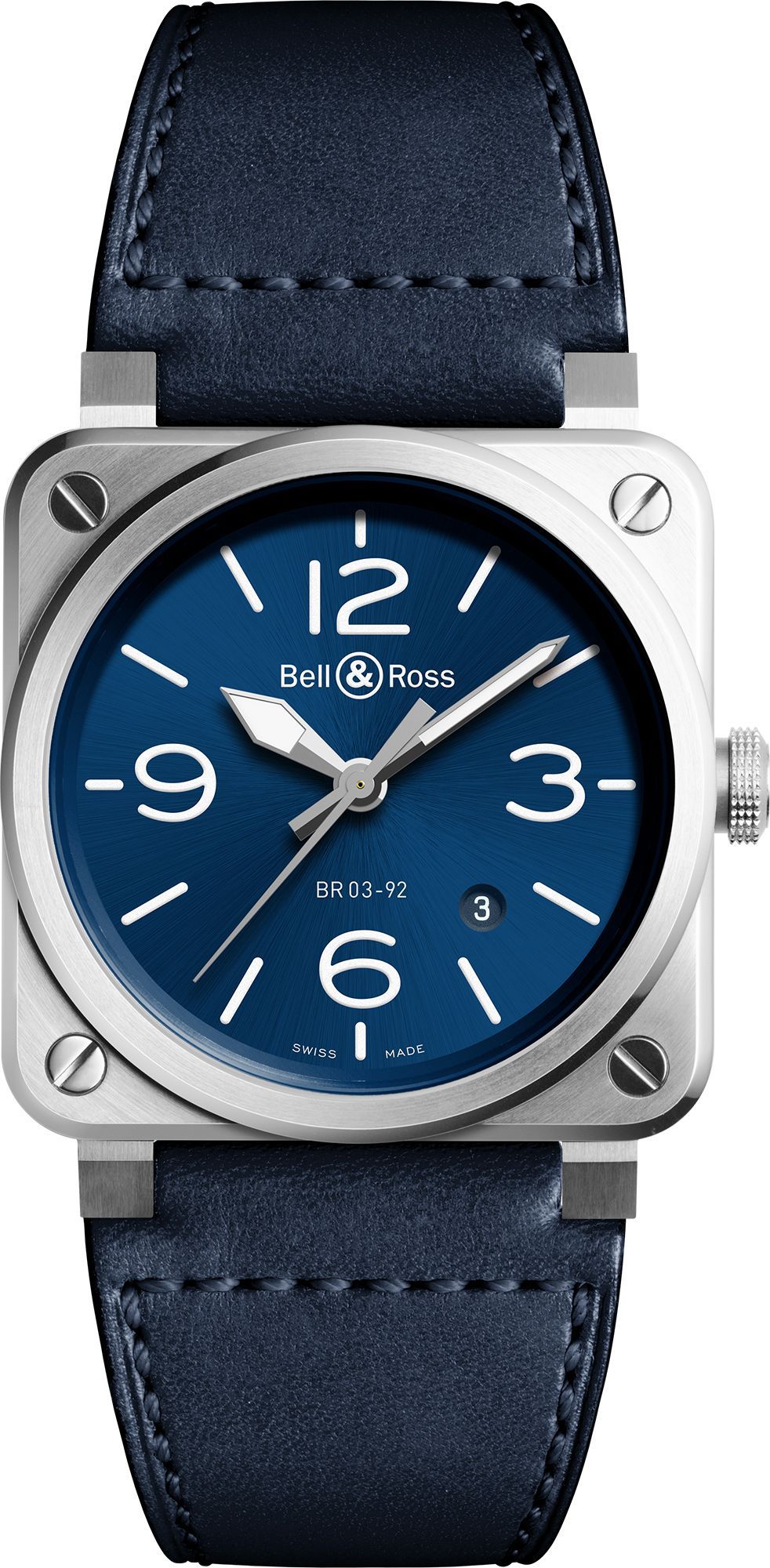 Bell & Ross Instruments BR 03 Auto Blue Dial 42 mm Automatic Watch For Men - 1