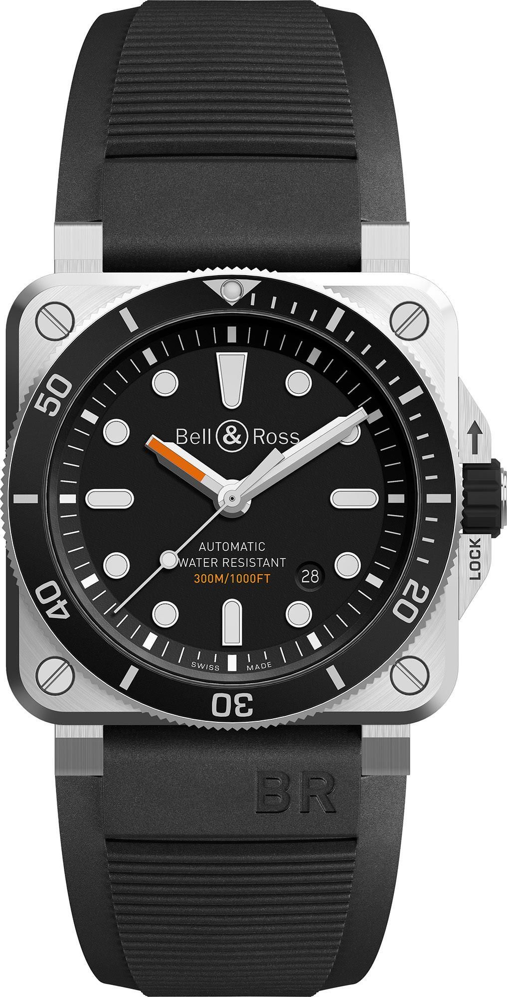 Bell & Ross Instruments BR 03 Diver Black Dial 42 mm Automatic Watch For Men - 1