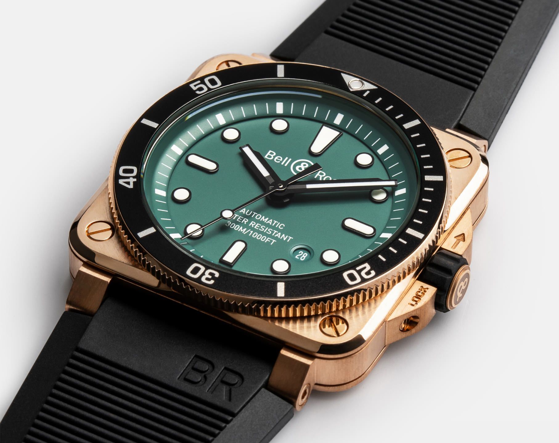 Bell & Ross Instruments BR 03 Diver Green Dial 42 mm Automatic Watch For Men - 5