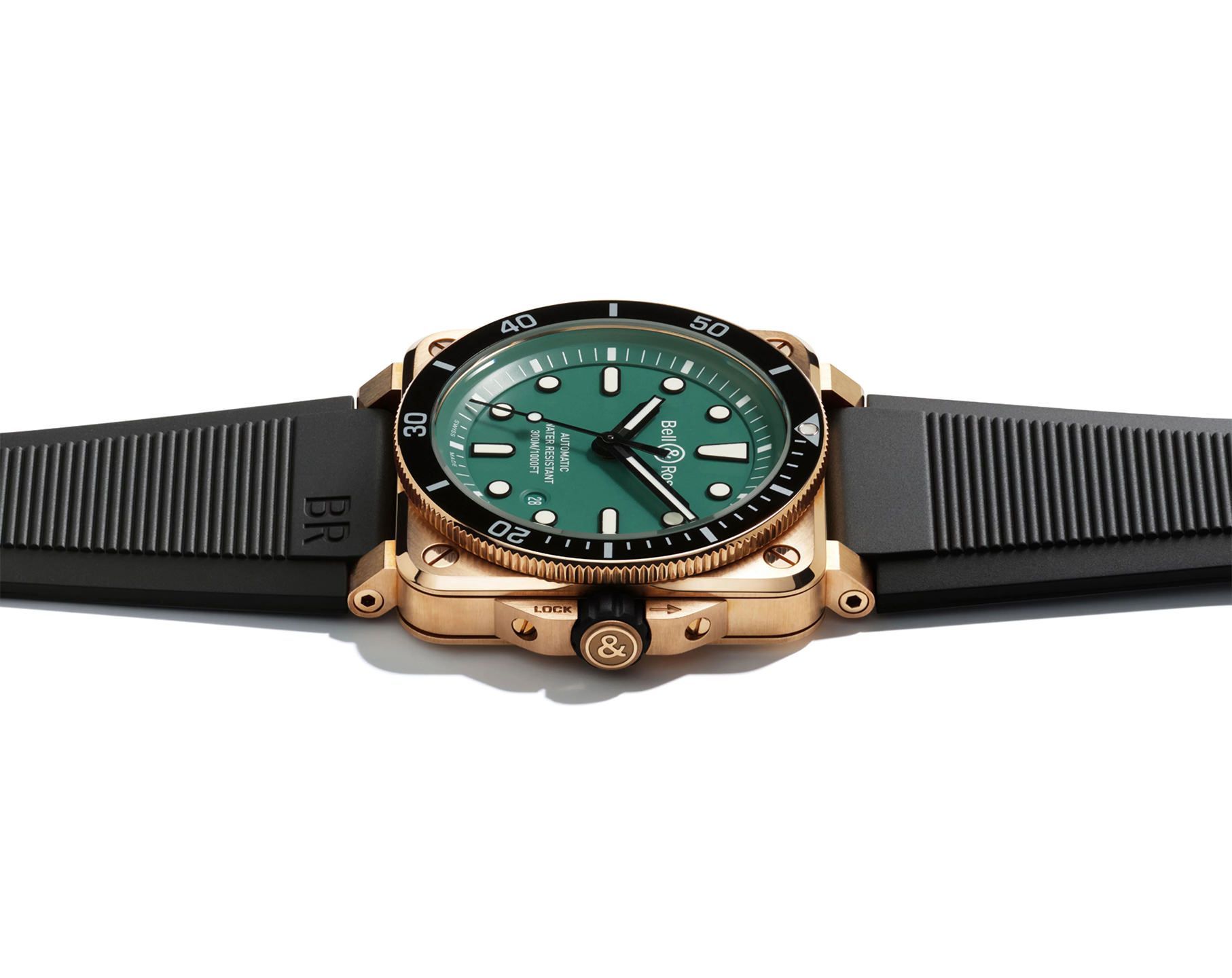 Bell & Ross Instruments BR 03 Diver Green Dial 42 mm Automatic Watch For Men - 6