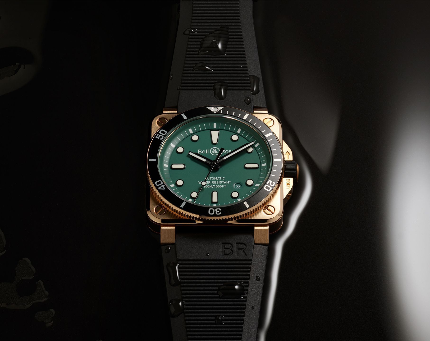 Bell & Ross Instruments BR 03 Diver Green Dial 42 mm Automatic Watch For Men - 8