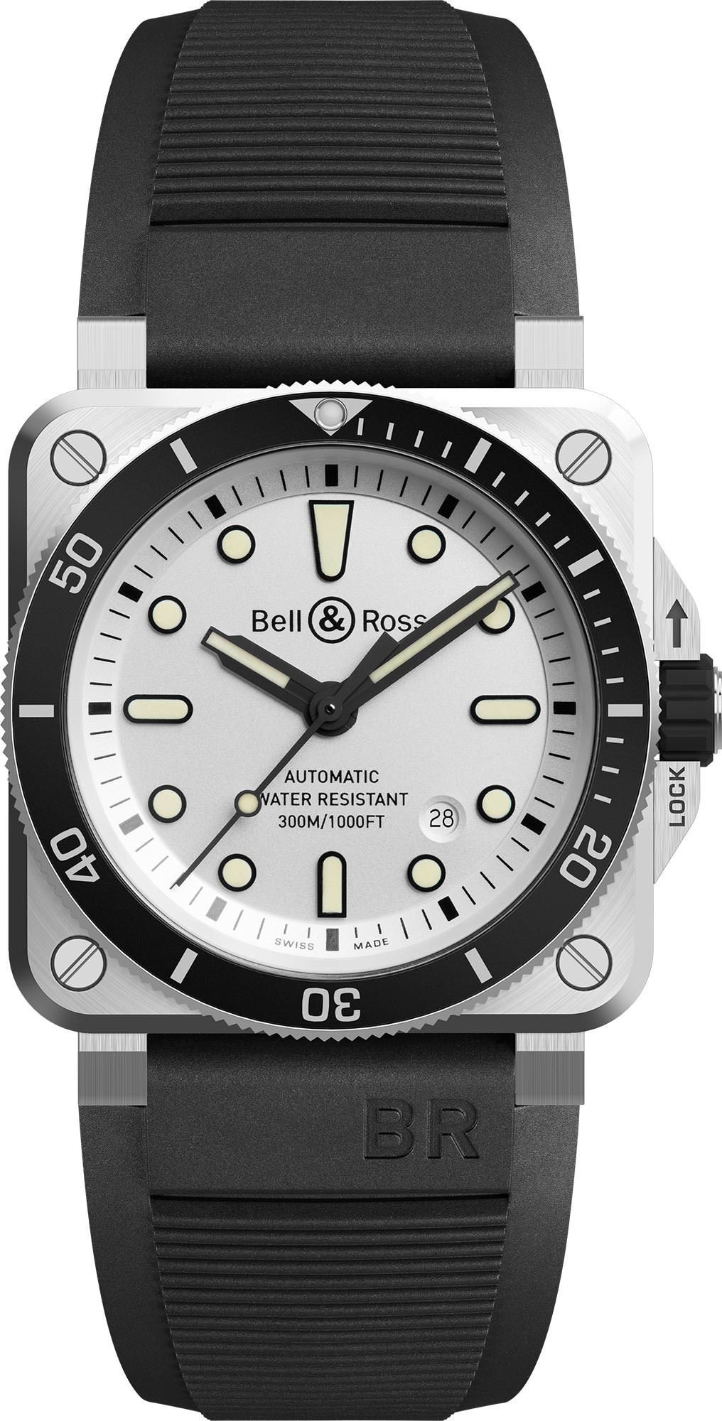 Bell & Ross Instruments BR 03 Diver Silver Dial 42 mm Automatic Watch For Men - 1