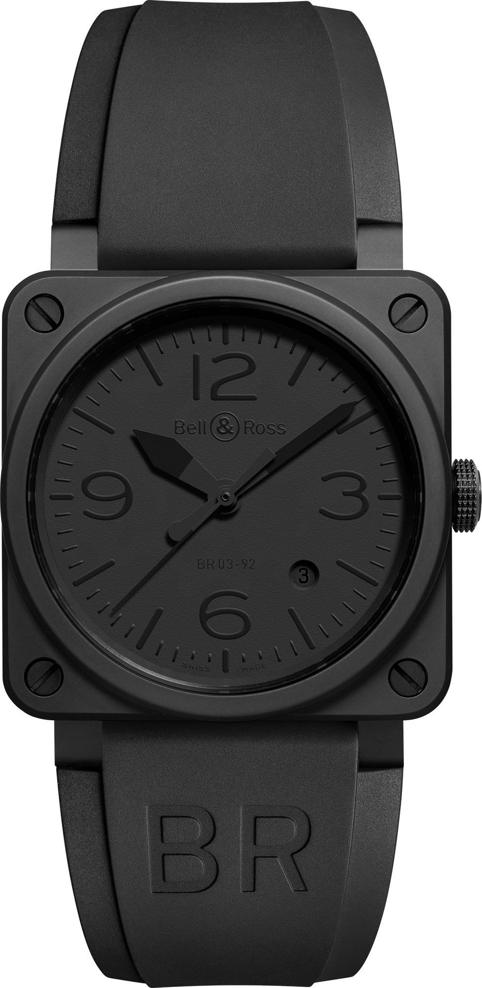 Bell & Ross Instruments BR 03 Auto Black Dial 42 mm Automatic Watch For Men - 1
