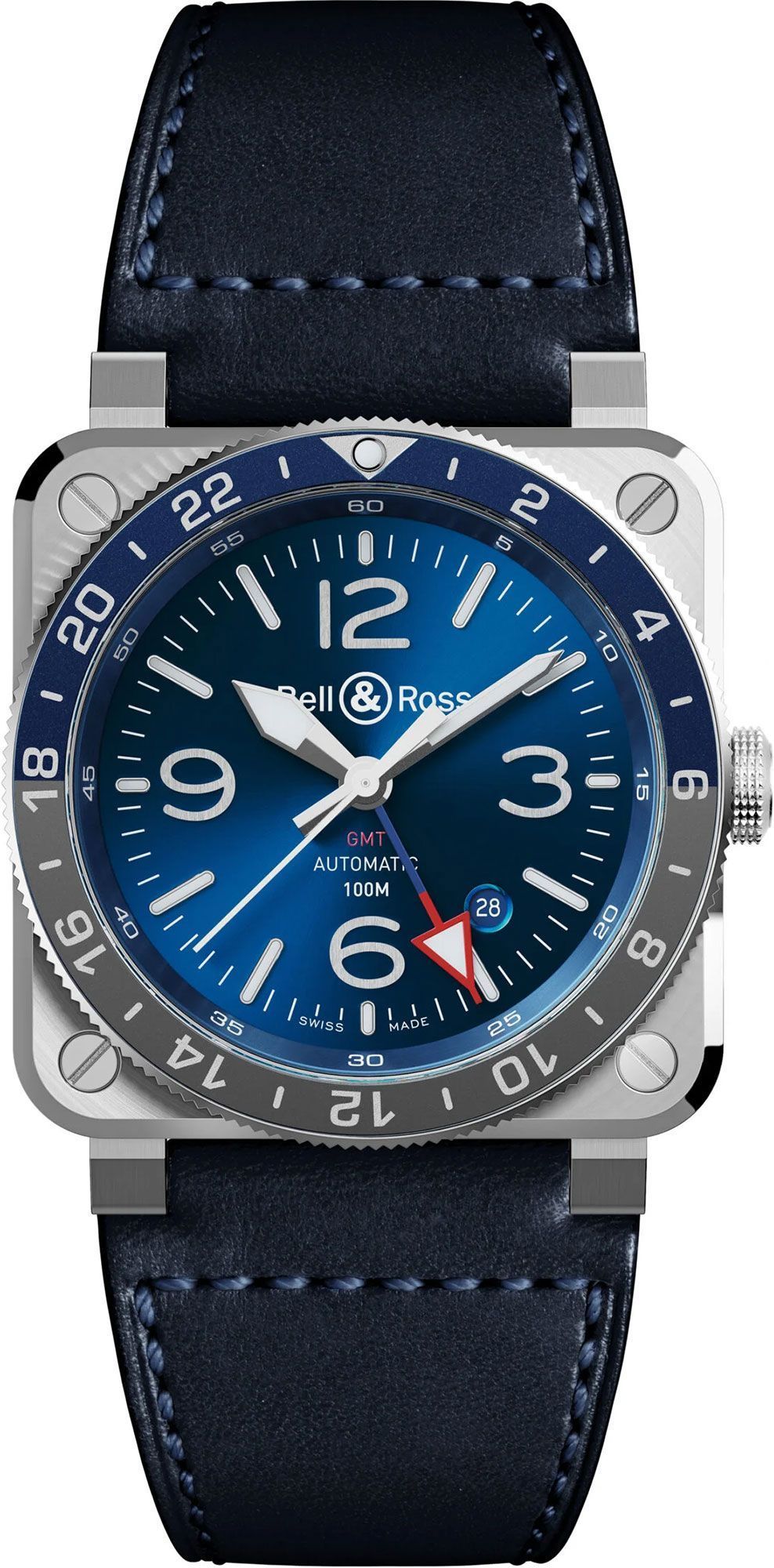 Bell & Ross Instruments BR 03 GMT Blue Dial 42 mm Automatic Watch For Men - 1