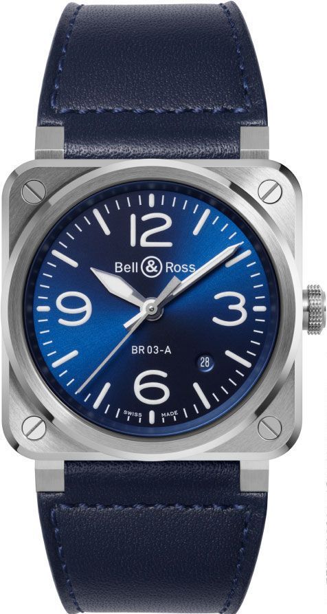 Bell & Ross Instruments BR 03 Auto Blue Dial 41 mm Automatic Watch For Men - 1