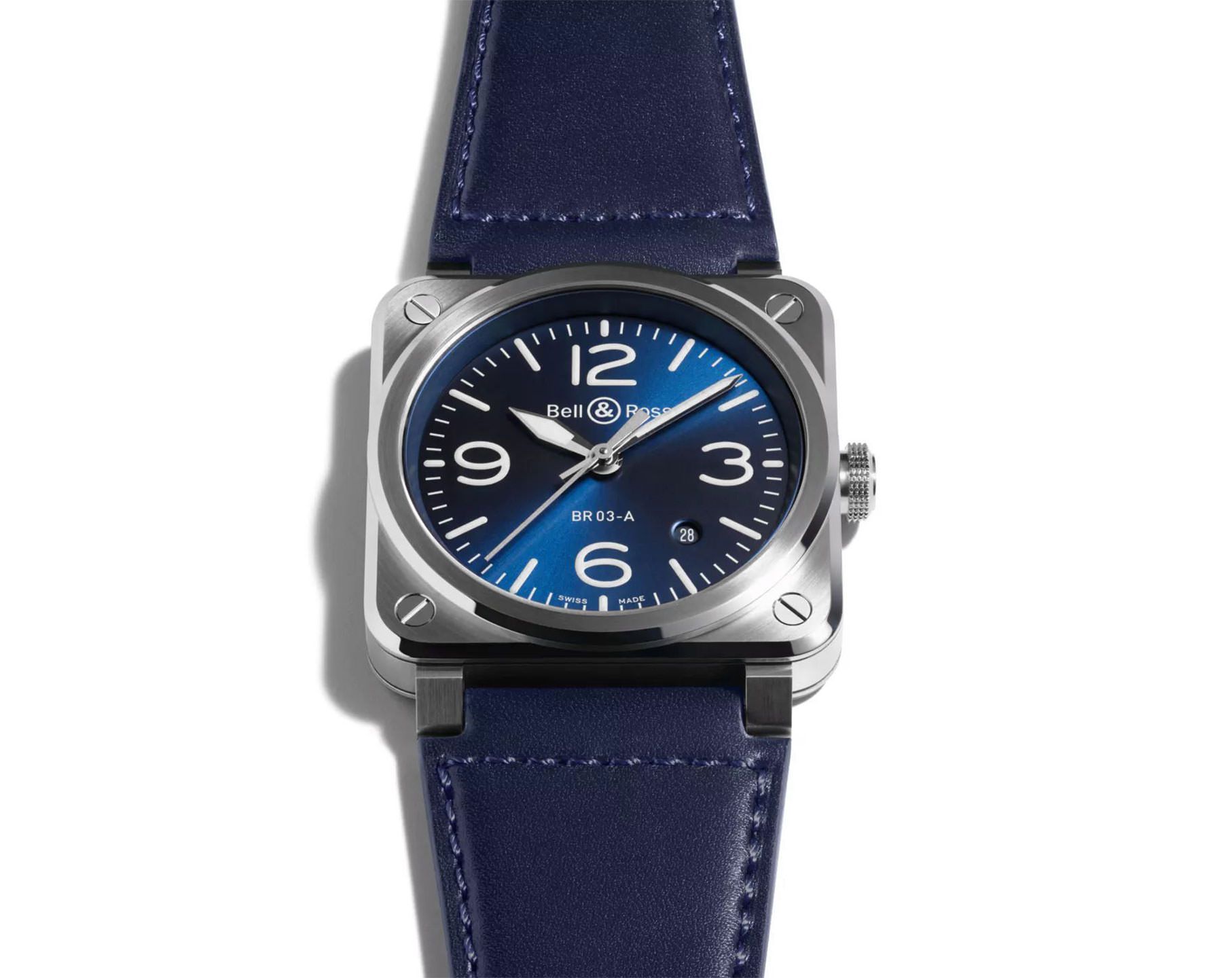 Bell & Ross Instruments BR 03 Auto Blue Dial 41 mm Automatic Watch For Men - 4