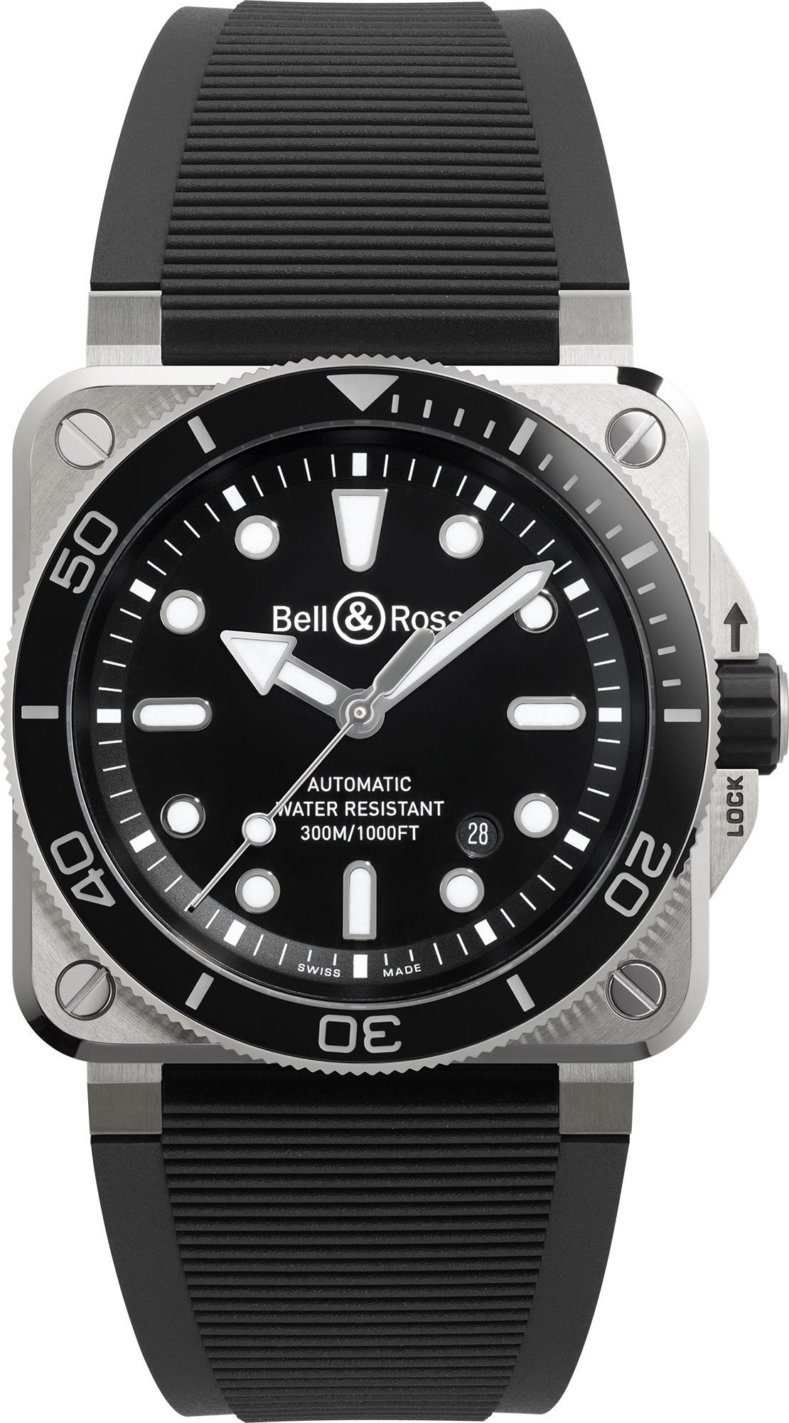 Bell & Ross BR 03 Diver 42 mm Watch in Black Dial