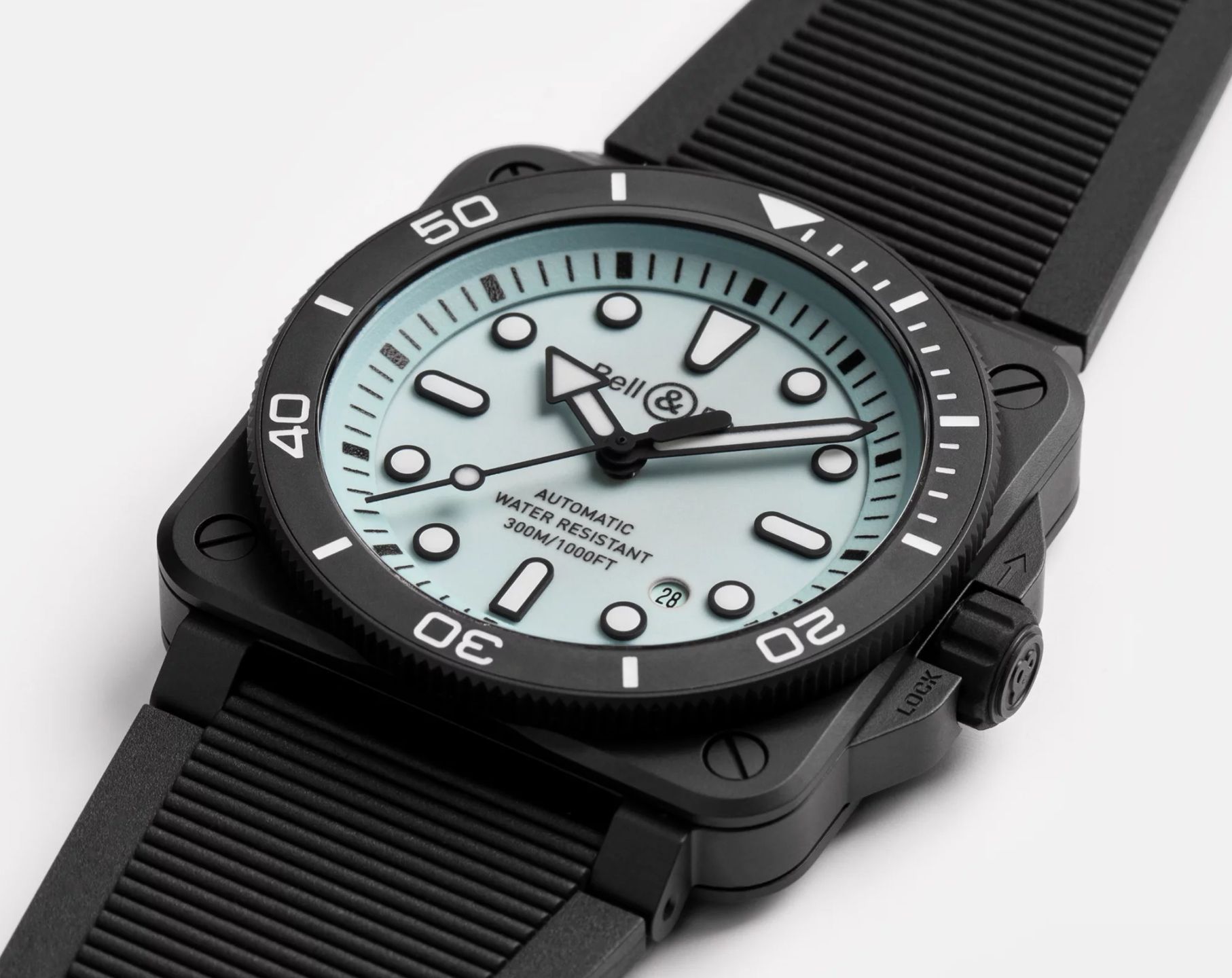 Bell Ross BR 03 Diver 42 mm Watch in Blue Dial