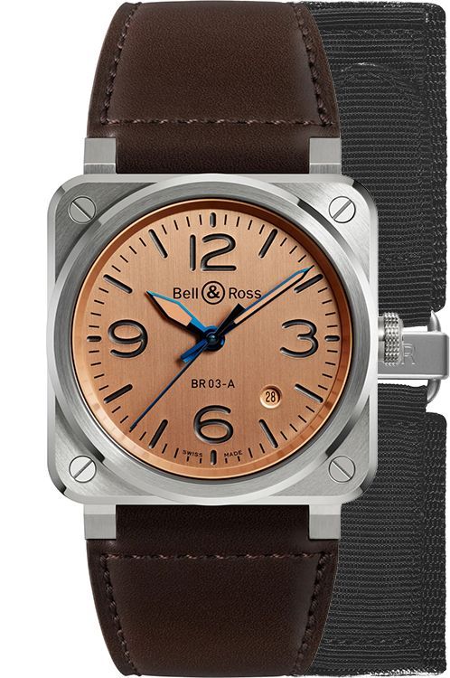 Bell Ross BR 03 Auto 41 mm Watch in Copper Dial