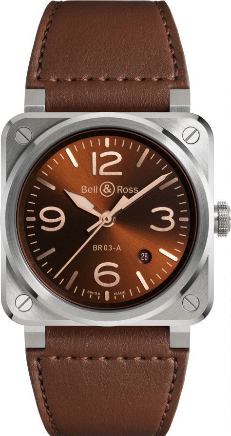 Bell & Ross Instruments BR 03 Auto Brown Dial 41 mm Automatic Watch For Men - 1