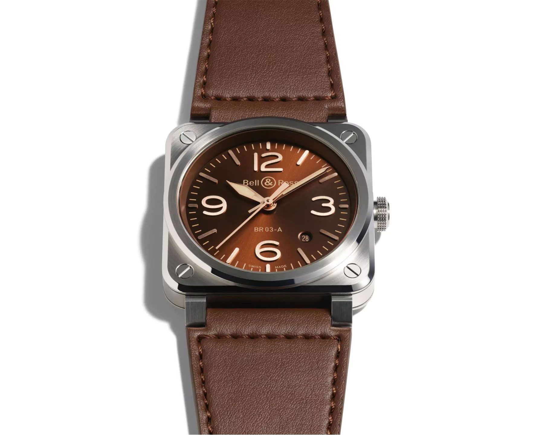 Bell & Ross Instruments BR 03 Auto Brown Dial 41 mm Automatic Watch For Men - 3