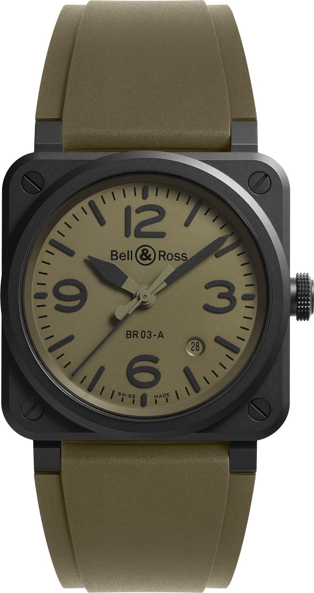 Bell & Ross Instruments BR 03 Auto Khaki Dial 41 mm Automatic Watch For Men - 1