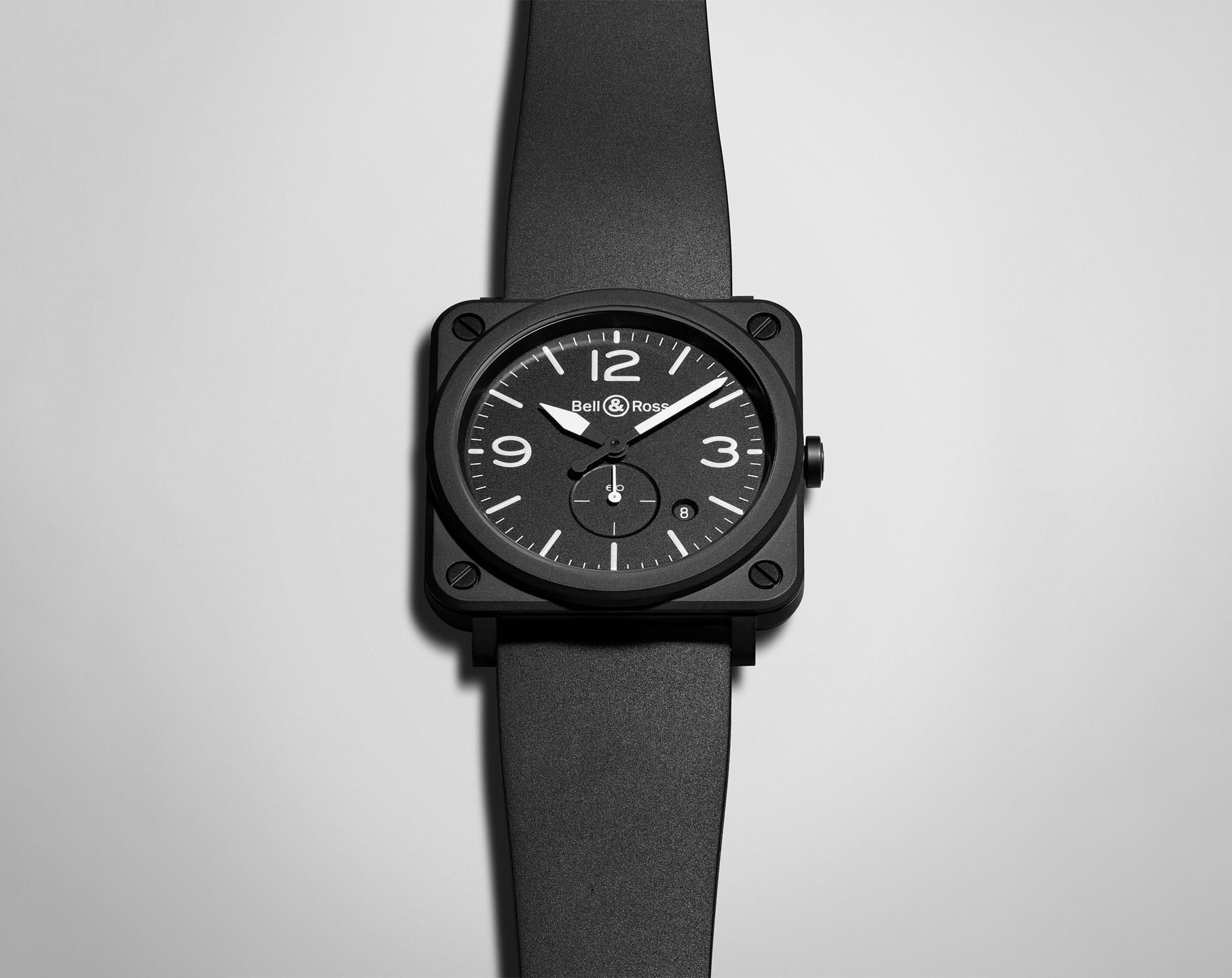 Bell Ross BR S Quartz 39 mm Watch in Black Dial