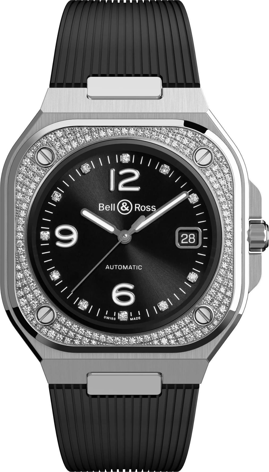 Bell & Ross Urban BR 05 Diamond Black Dial 40 mm Automatic Watch For Men - 1