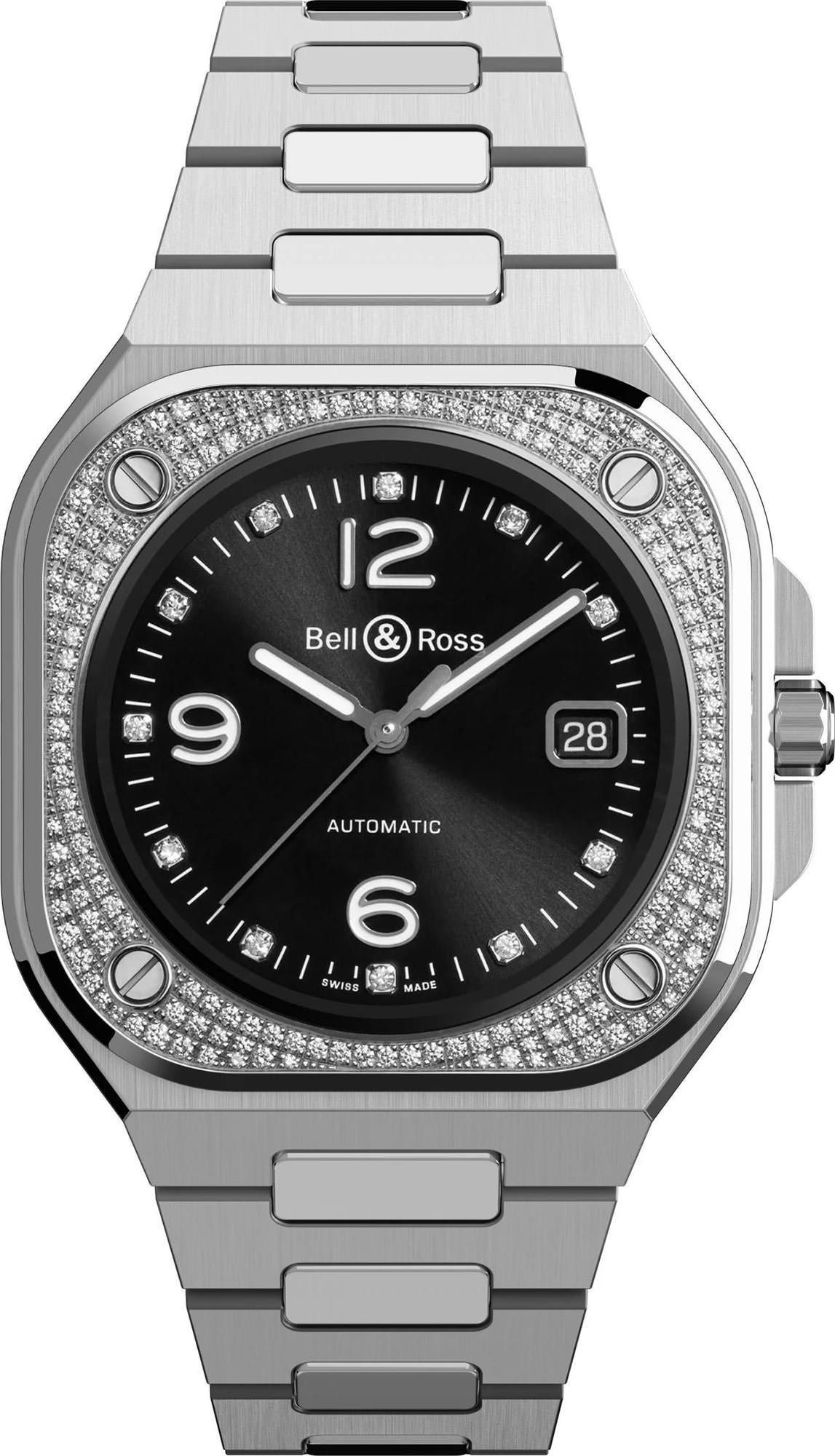 Bell & Ross Urban BR 05 Diamond Black Dial 40 mm Automatic Watch For Men - 1