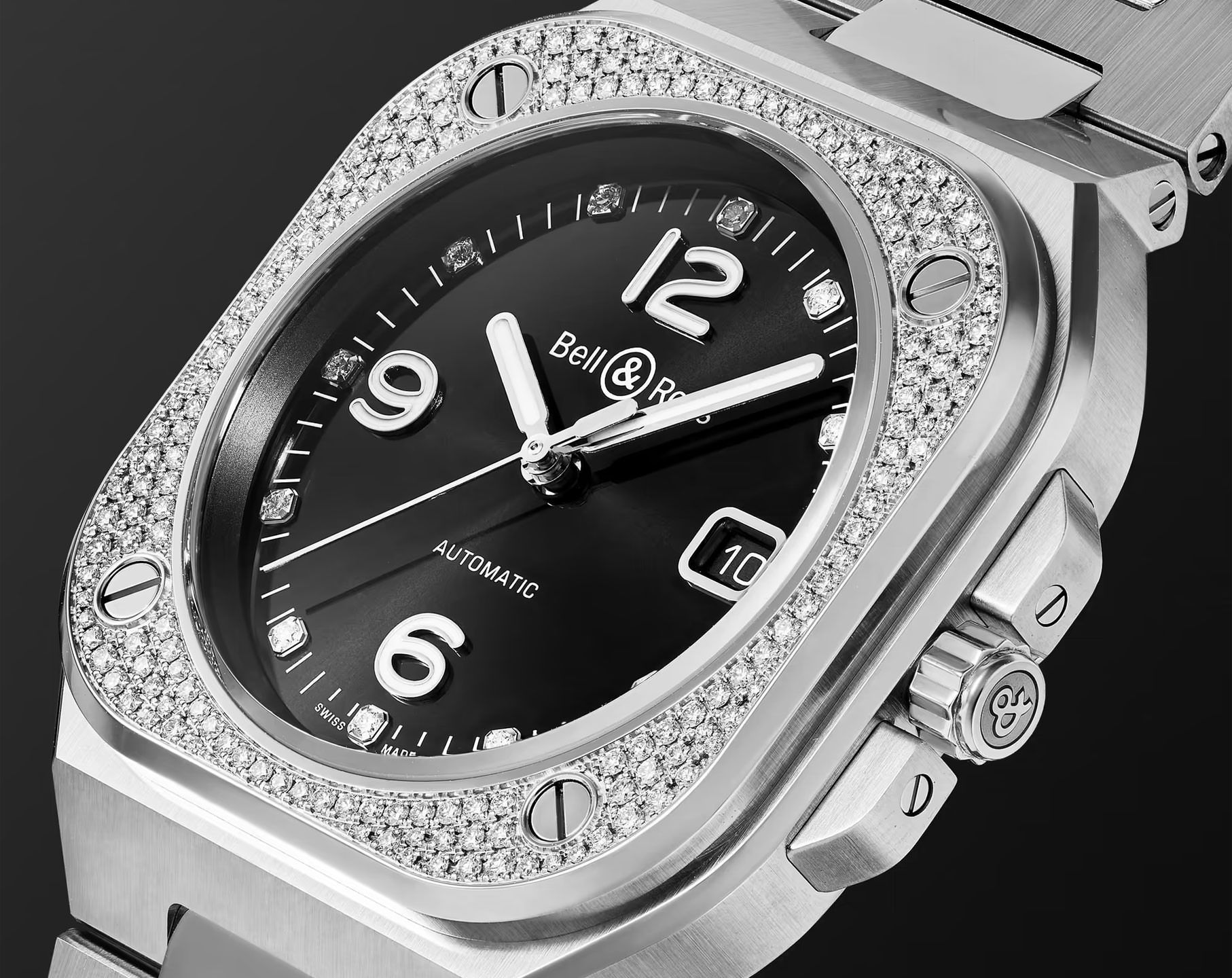 Bell and ross diamond watch hotsell