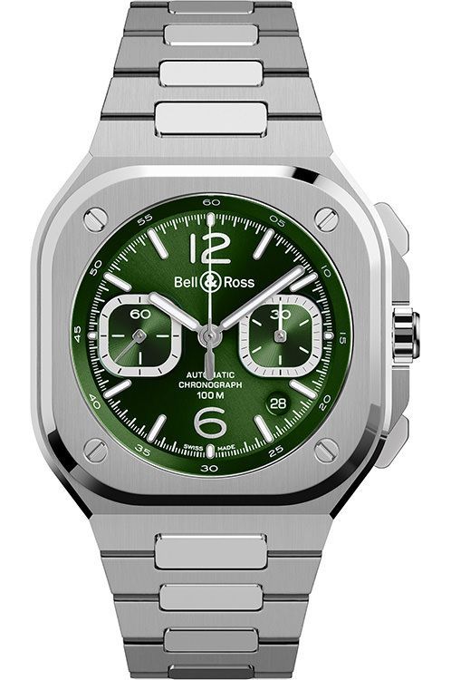 Bell Ross BR 05 Chrono 42 mm Watch in Green Dial