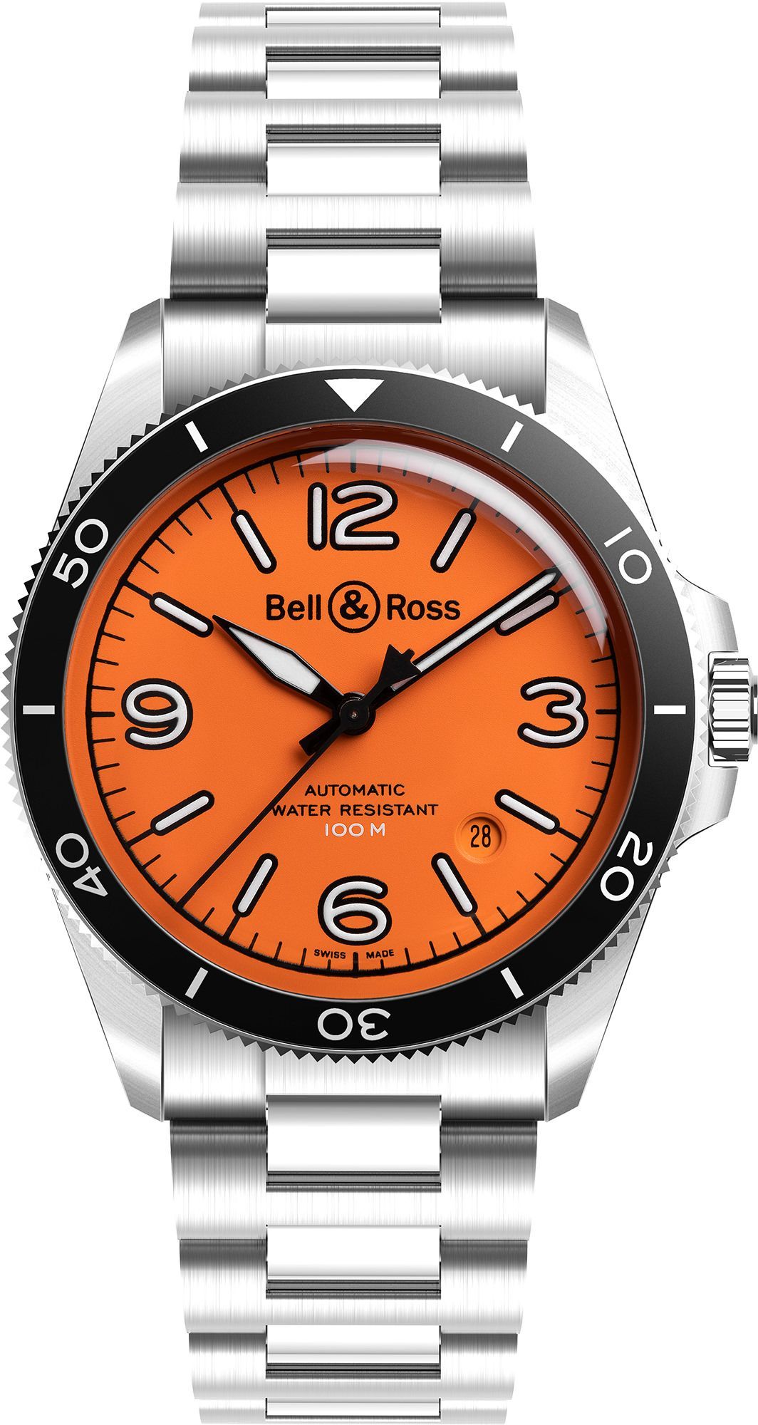 Bell & Ross Vintage BR V2 Auto Orange Dial 41 mm Automatic Watch For Men - 1