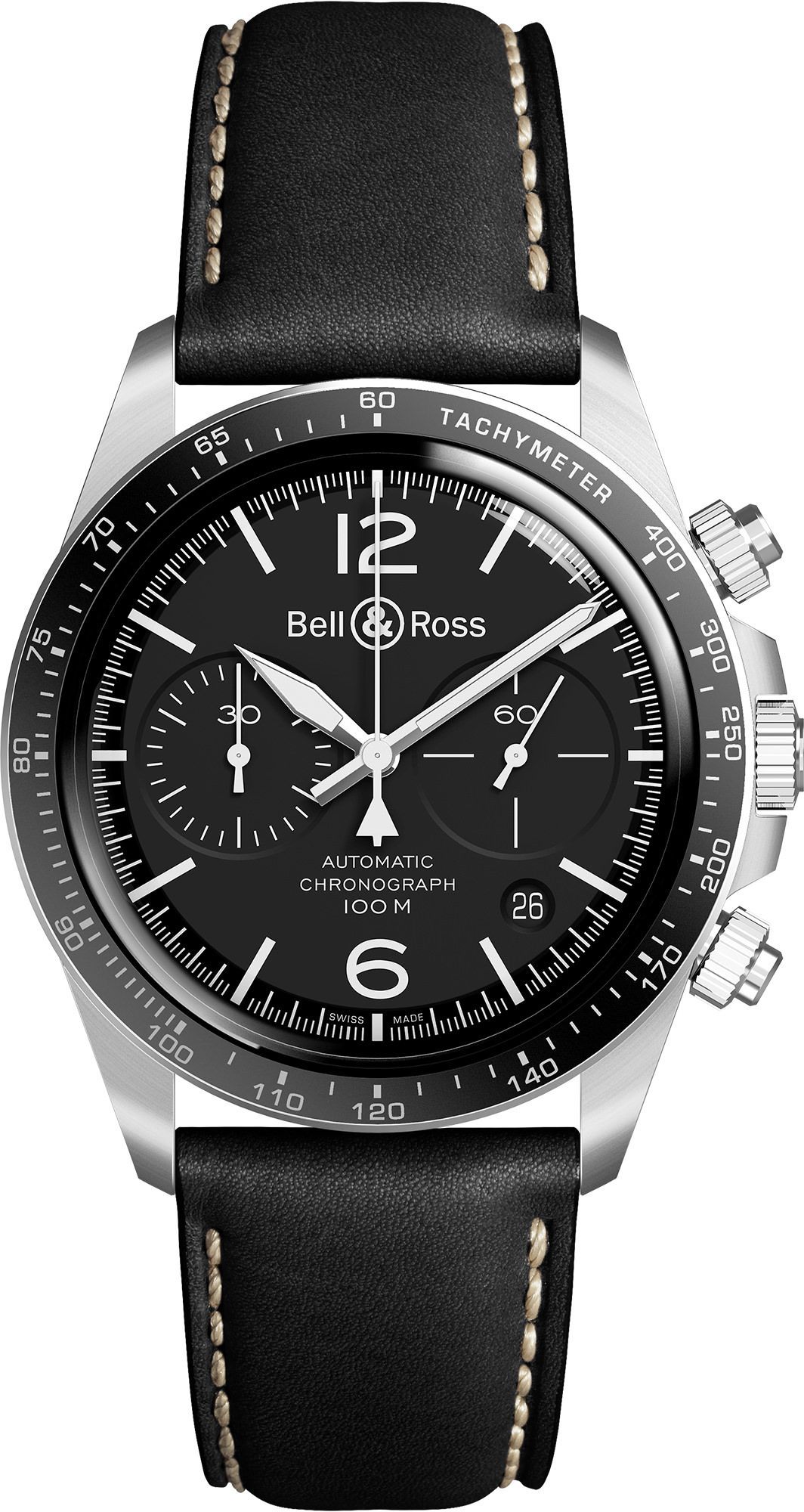 Bell & Ross Vintage BR V2 Chrono Black Dial 41 mm Automatic Watch For Men - 1