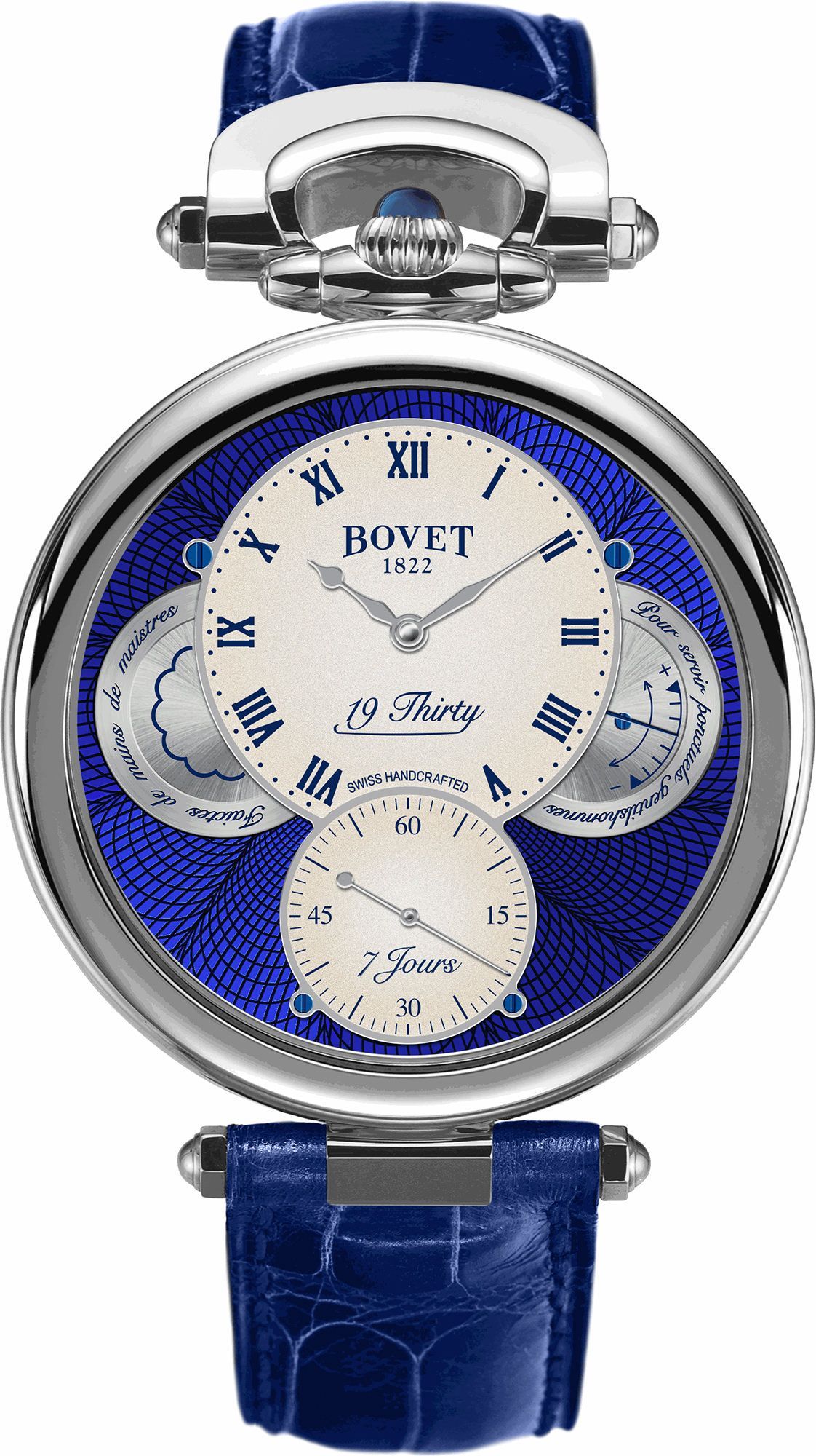 Bovet Fleurier 19Thirty Great Guilloché Ivory Dial 42 mm Manual Winding Watch For Men - 1