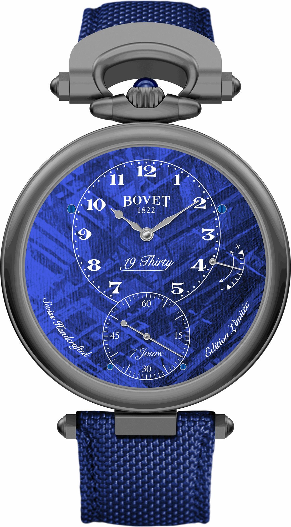 Bovet Fleurier 19Thirty Meteorite Blue Dial 42 mm Manual Winding Watch For Men - 1