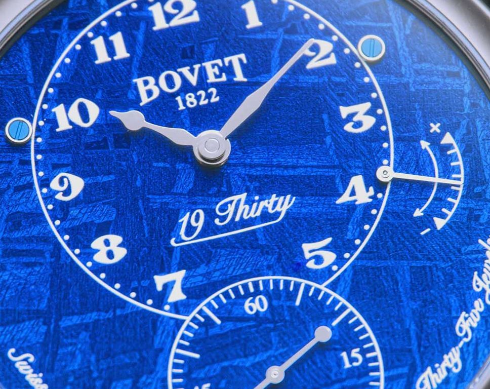 Bovet Fleurier 19Thirty Meteorite Blue Dial 42 mm Manual Winding Watch For Men - 2