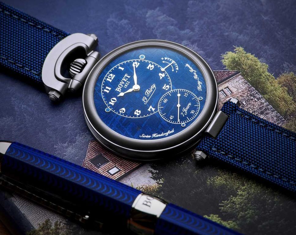 Bovet Fleurier 19Thirty Meteorite Blue Dial 42 mm Manual Winding Watch For Men - 4