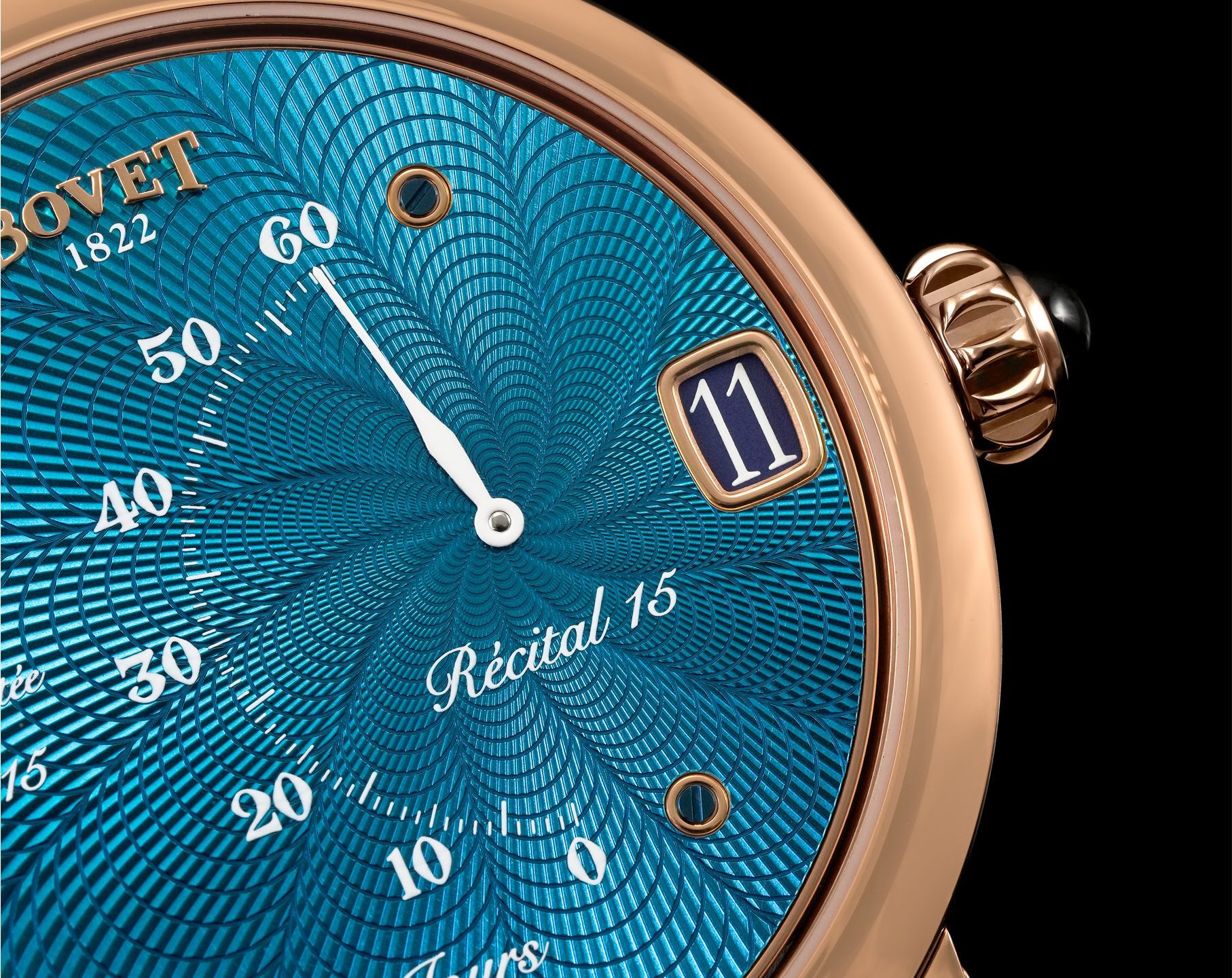 Bovet Dimier Récital 15 Turquoise Dial 42 mm Manual Winding Watch For Men - 6