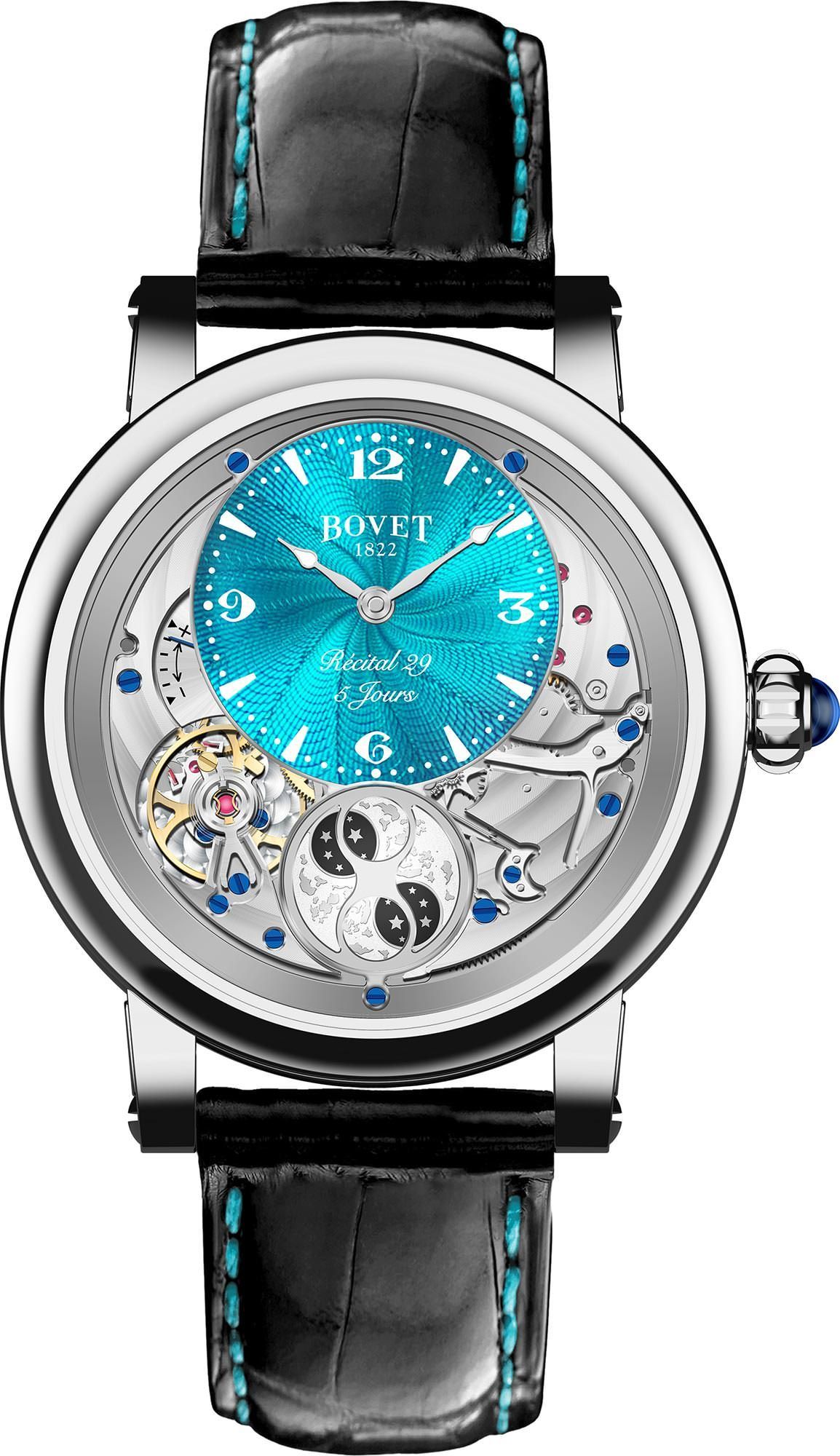 Bovet Dimier Récital 29 Turquoise Dial 42 mm Manual Winding Watch For Men - 1