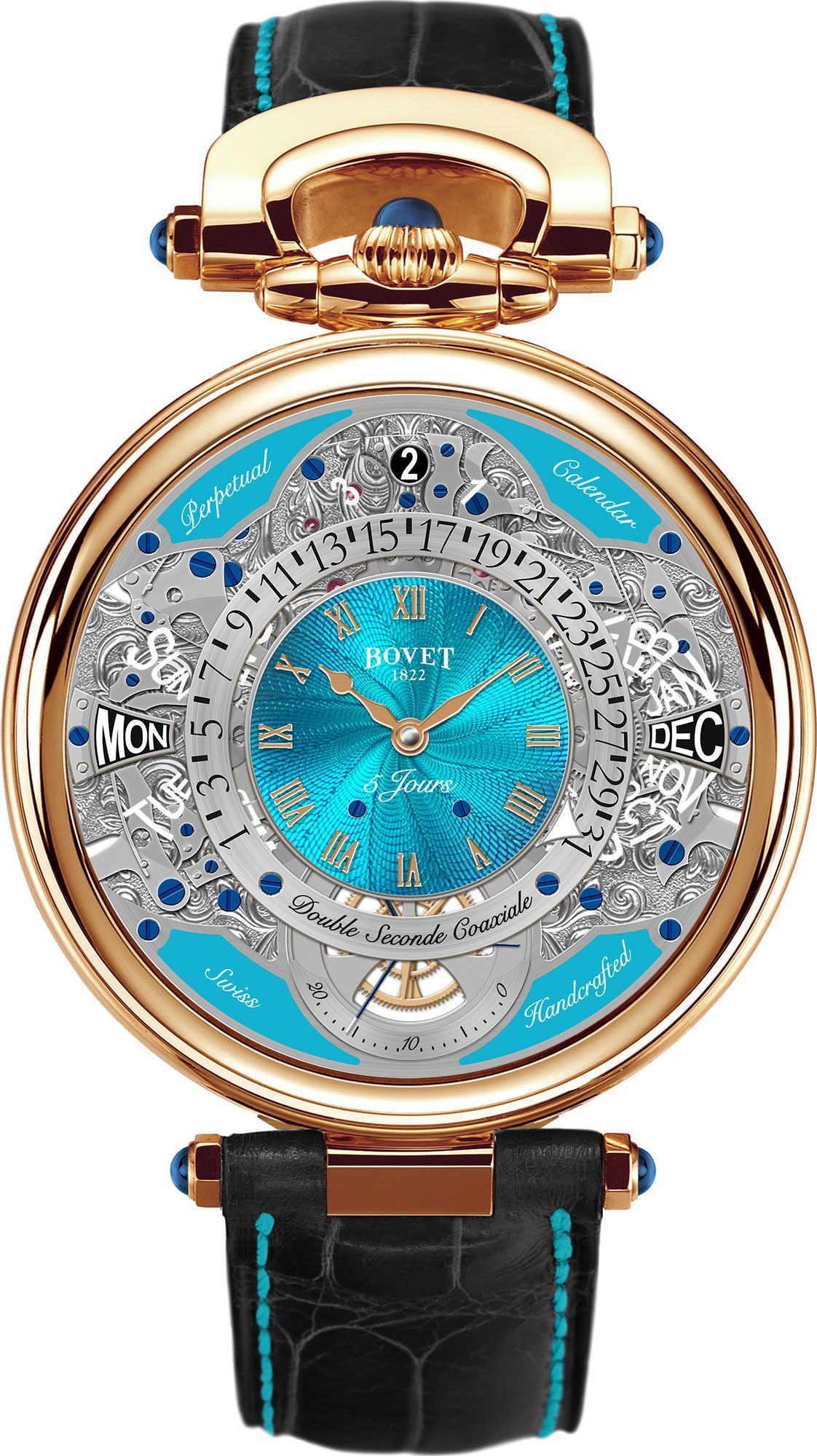 Bovet Virtuoso VII 43.3 mm Watch in Turquoise Dial For Men - 1