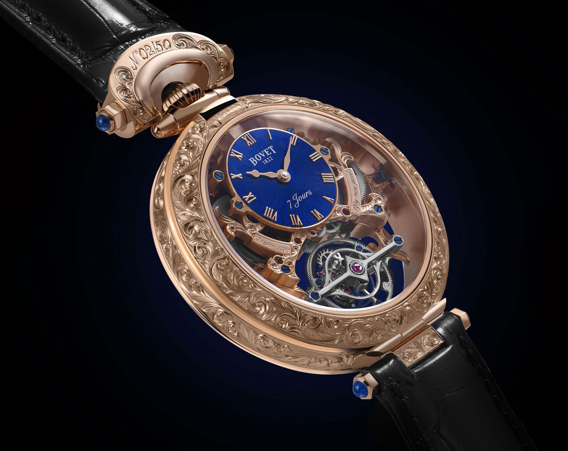 Bovet Amadeo 45 mm Watch in Blue Dial For Men - 3
