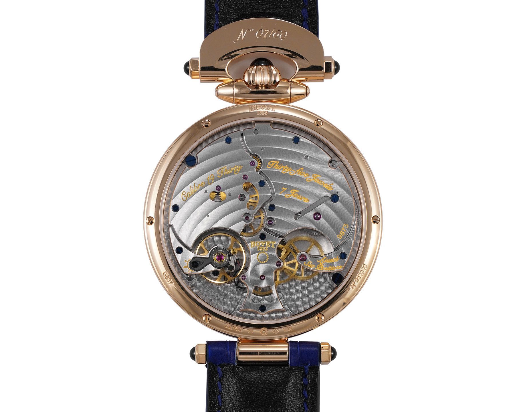 Bovet 19Thirty Great Guilloché 42 mm Watch in Blue Dial For Men - 2
