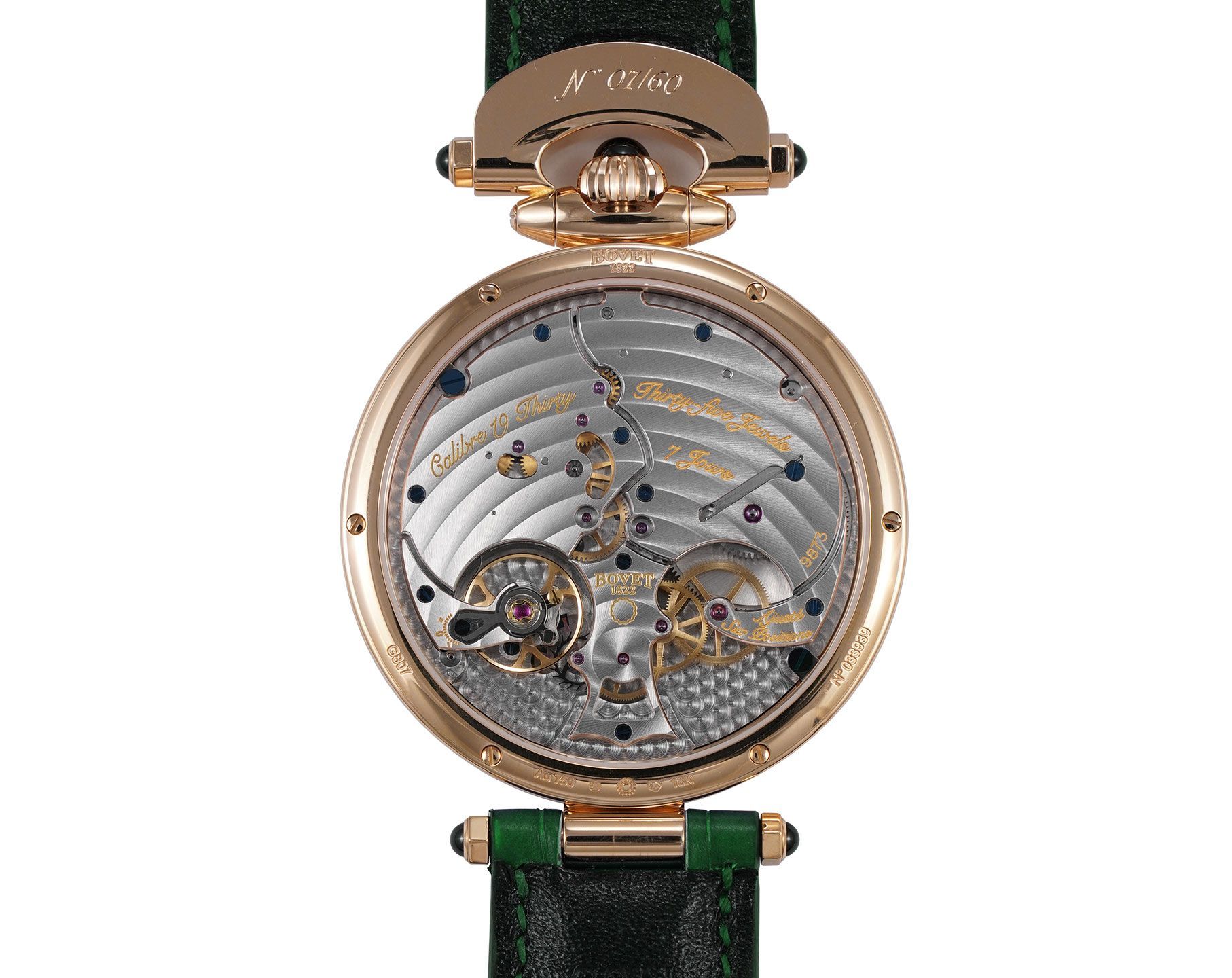 Bovet 19Thirty Great Guilloché 42 mm Watch in Green Dial For Men - 2