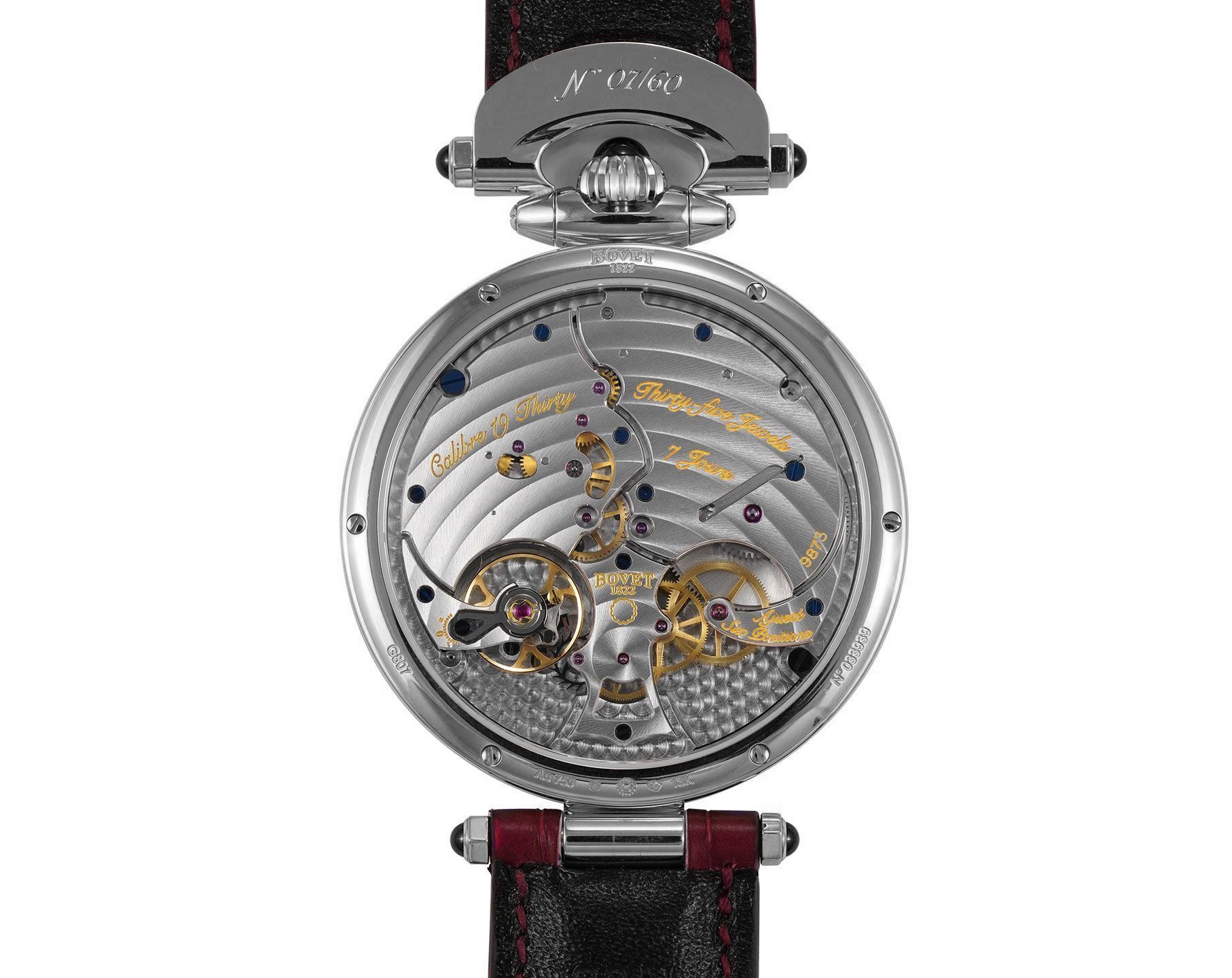 Bovet 19Thirty Great Guilloché 42 mm Watch in Red Dial For Men - 2