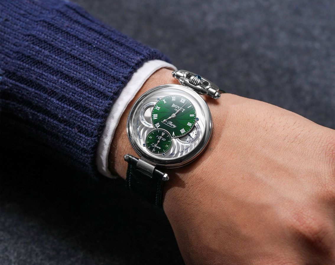 Bovet 19Thirty Great Guilloché 42 mm Watch in Green Dial For Men - 4