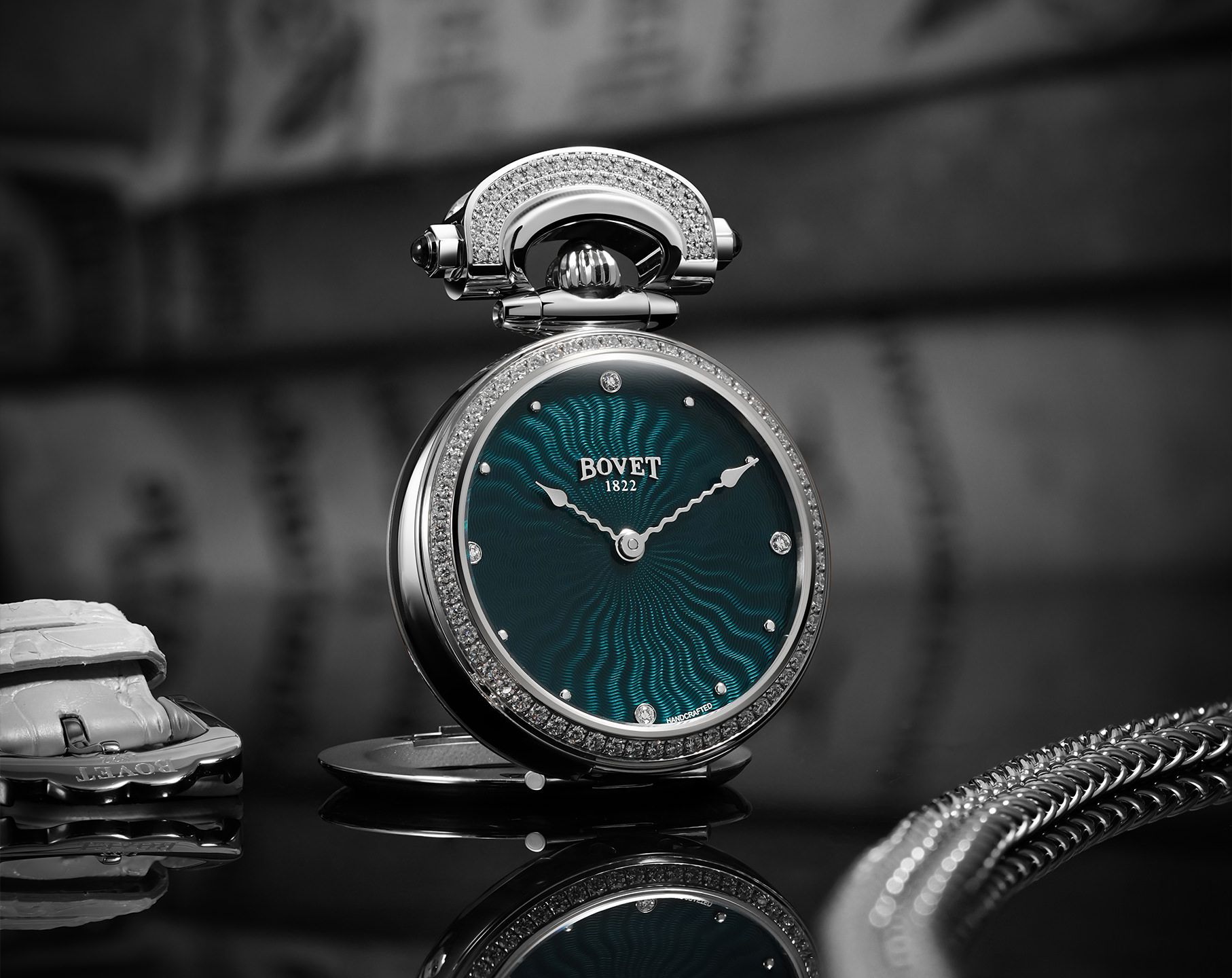 Bovet Fleurier Miss Audrey Turquoise Dial 36 mm Automatic Watch For Women - 4