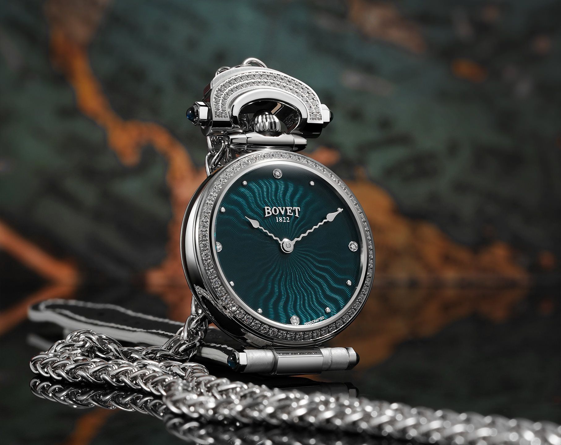 Bovet Fleurier Miss Audrey Turquoise Dial 36 mm Automatic Watch For Women - 6