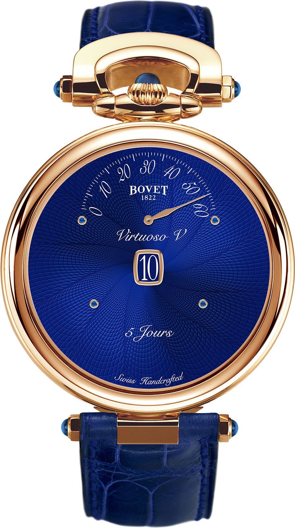 Bovet Virtuoso V 43.5 mm Watch in Blue Dial For Men - 1