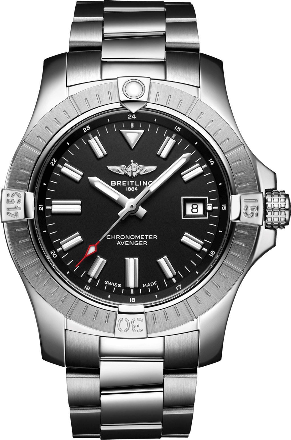 Breitling Avenger  Black Dial 43 mm Automatic Watch For Men - 1