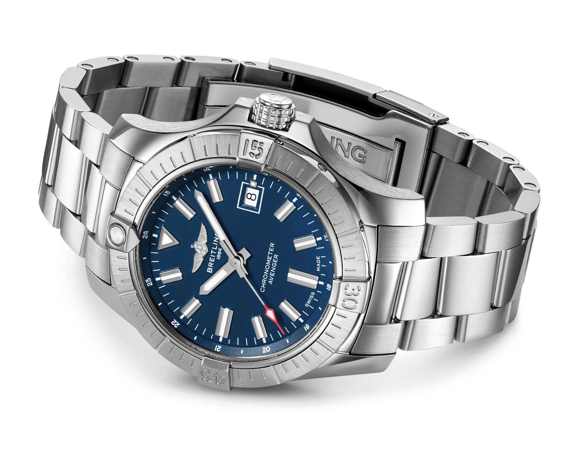 Breitling  43 mm Watch in Blue Dial For Men - 4