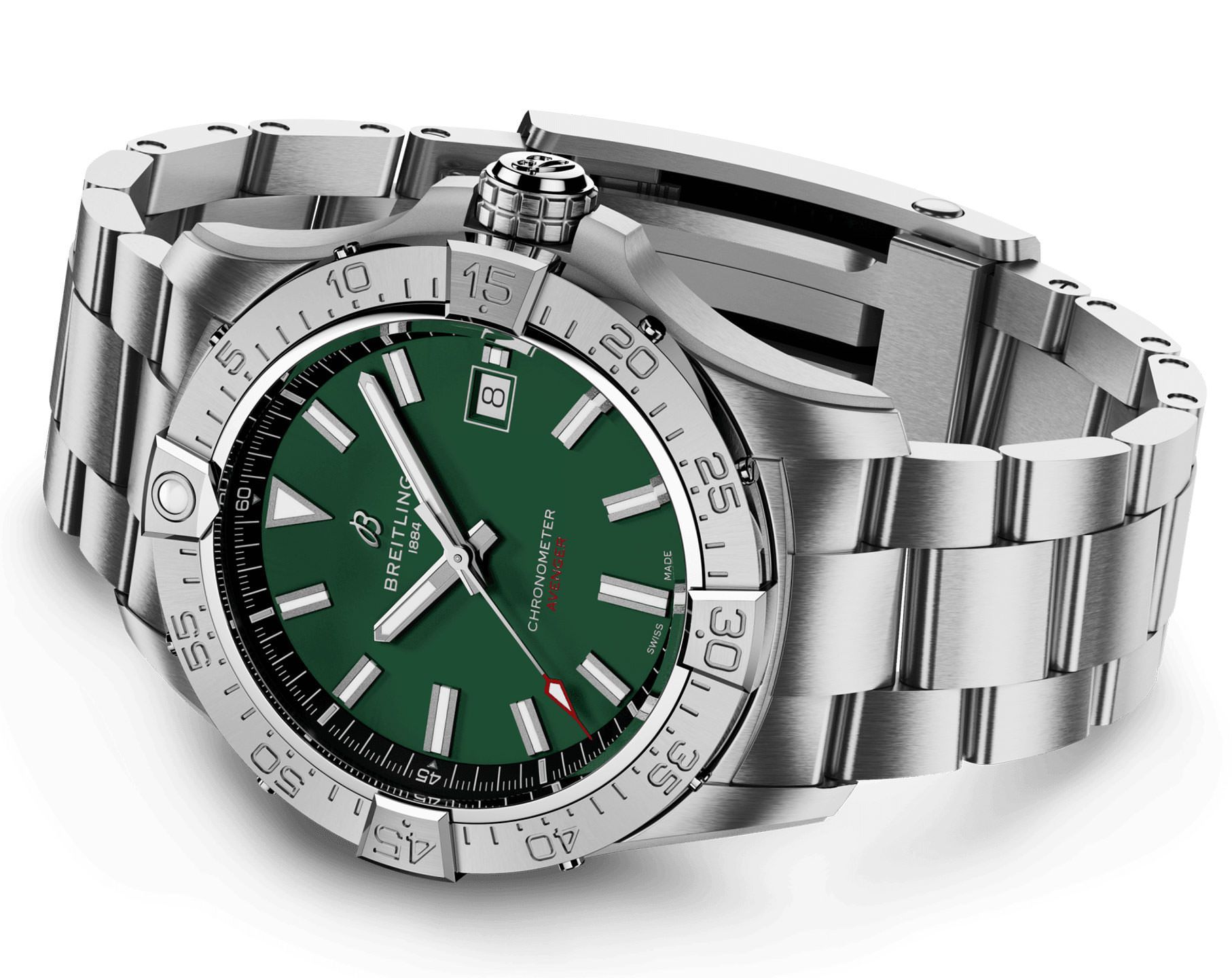 Breitling Avenger  Green Dial 42 mm Automatic Watch For Men - 5