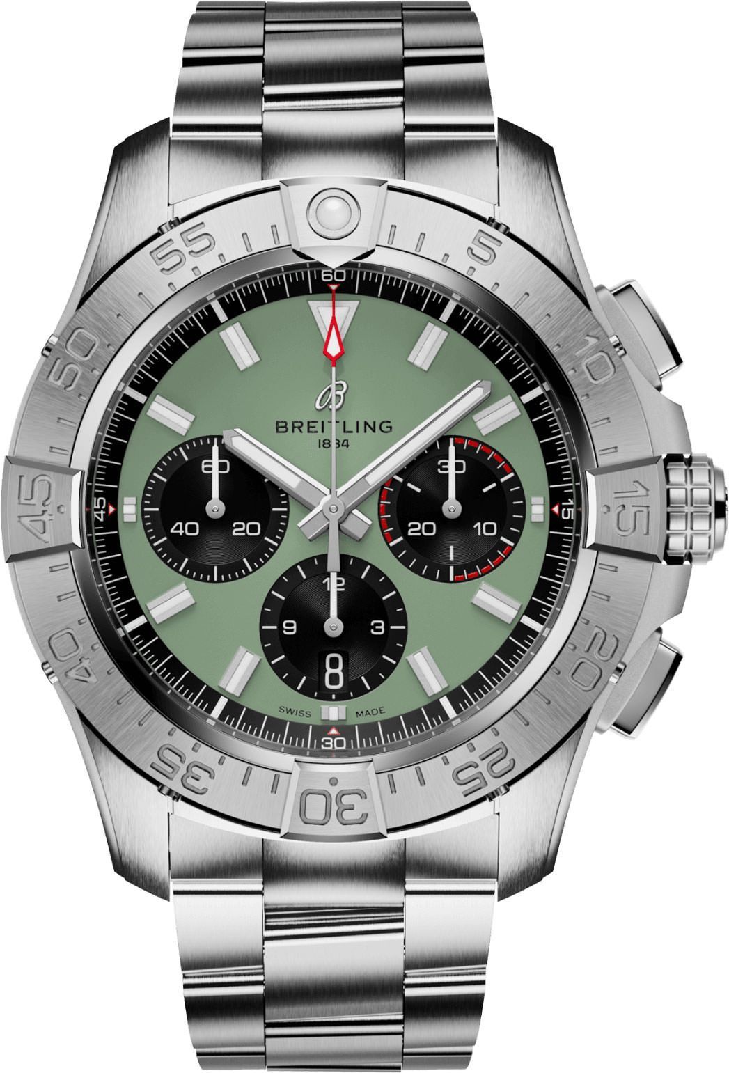 Breitling Avenger  Green Dial 44 mm Automatic Watch For Men - 1