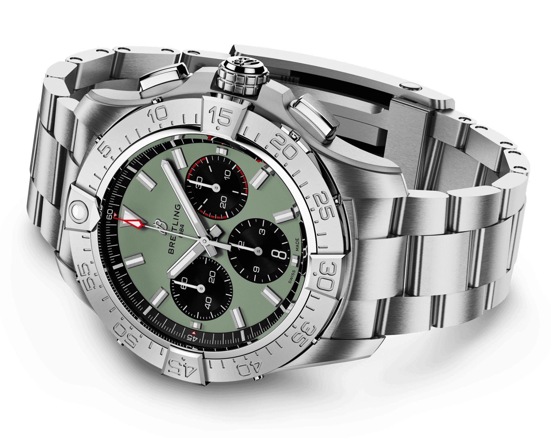 Breitling Avenger  Green Dial 44 mm Automatic Watch For Men - 5