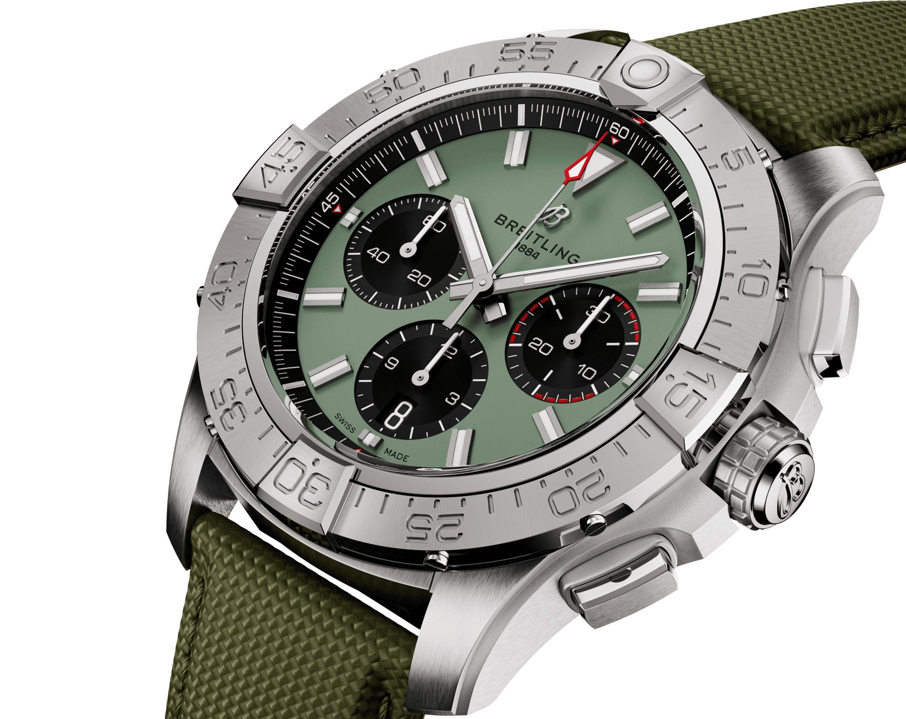 Breitling Avenger Automatic Men Watches in Round case Green Dial