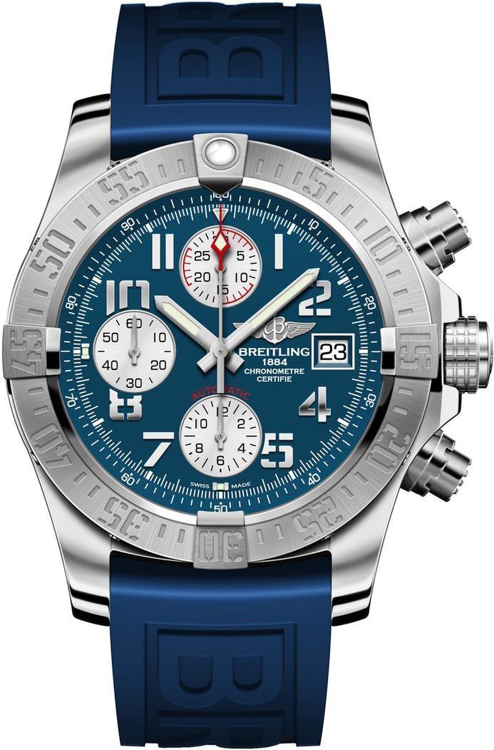 Breitling Avenger II 43 mm Watch in Blue Dial For Men - 1