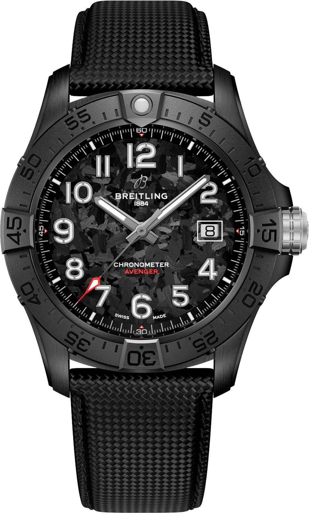 Breitling Avenger  Black Dial 42 mm Automatic Watch For Men - 1