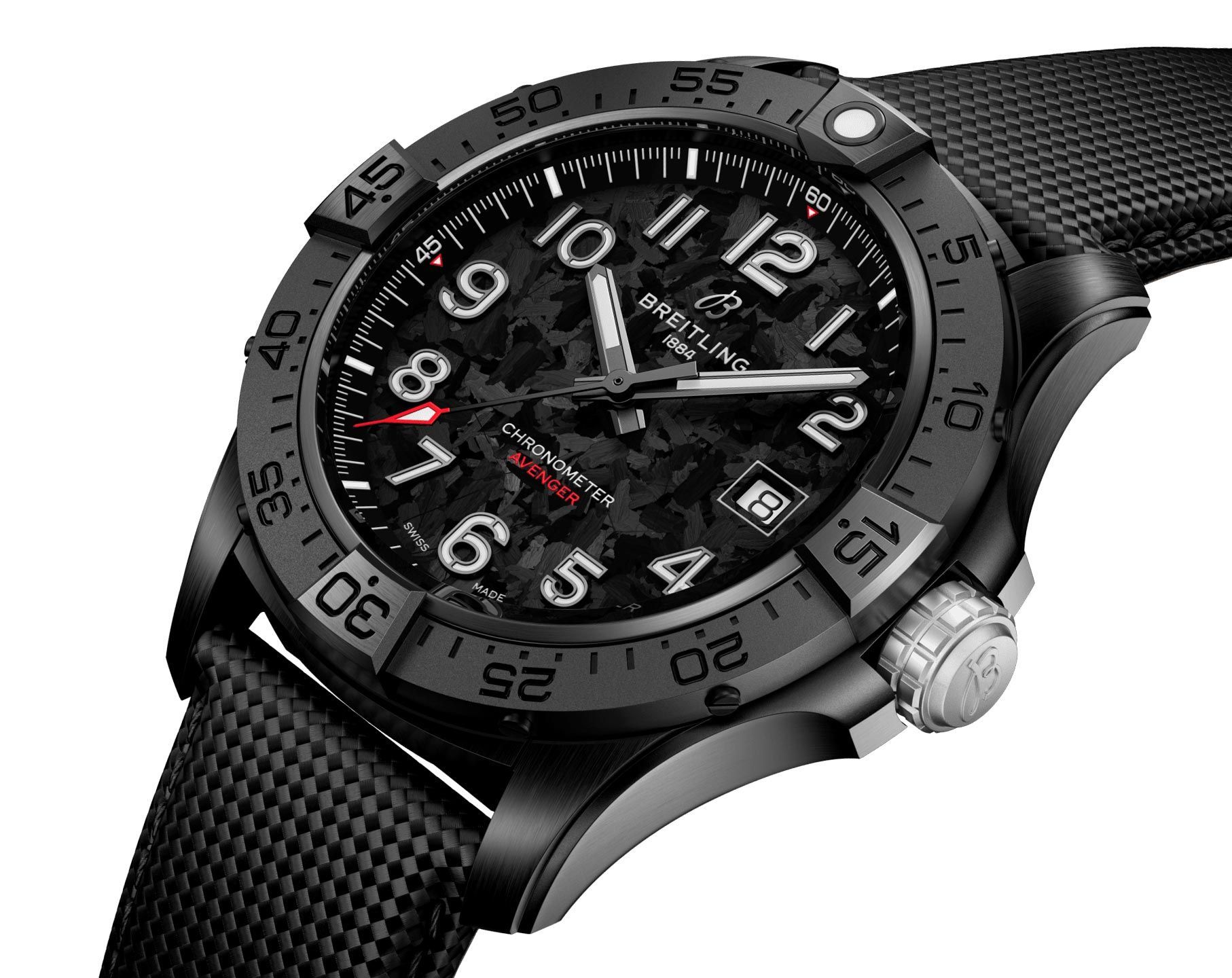 Breitling Avenger  Black Dial 42 mm Automatic Watch For Men - 3