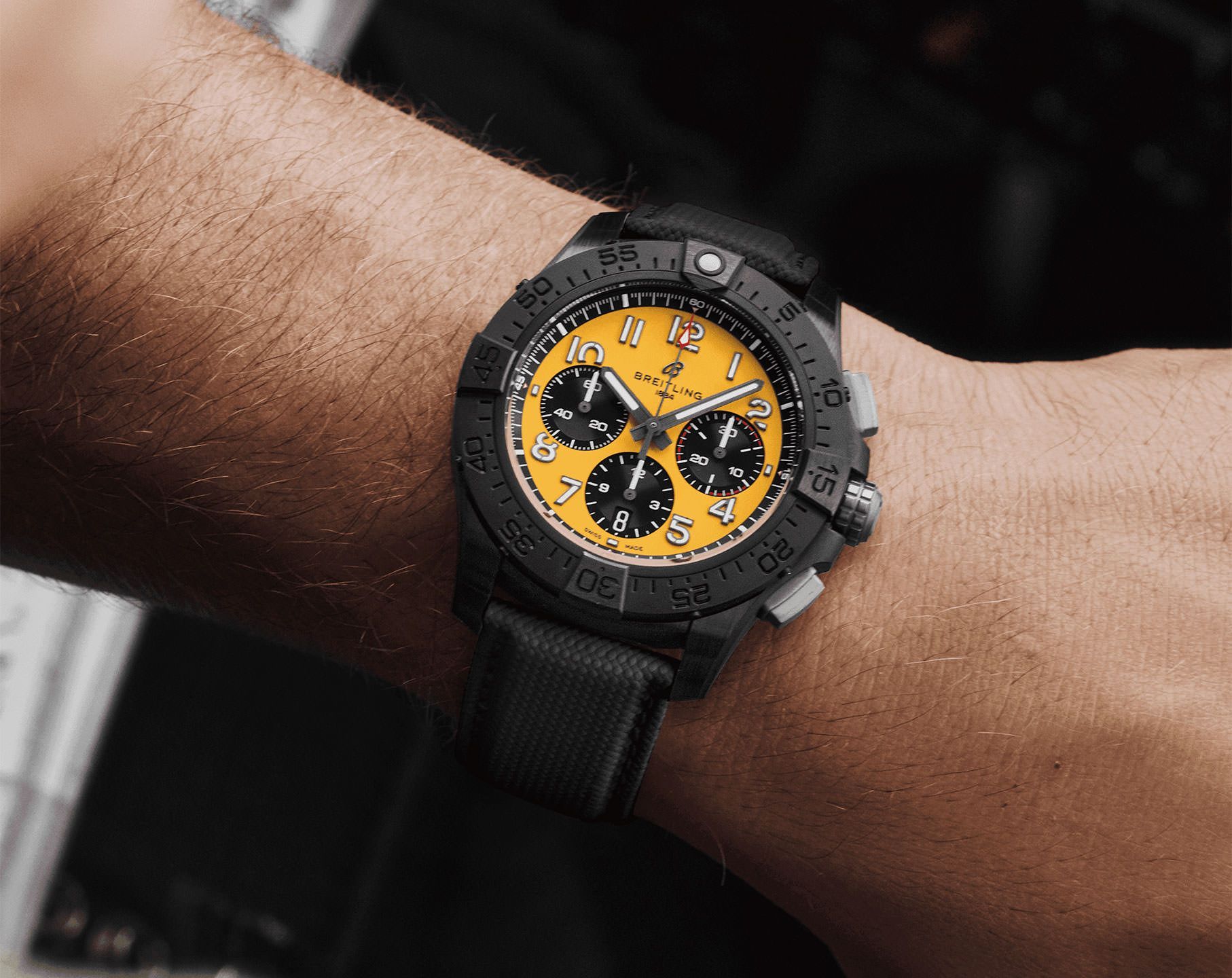 Breitling yellow online dial